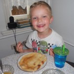 Jacob LOVES Grossie's Eierkuchen