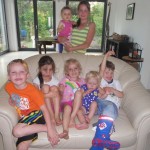 Tory, Christina, Charlotte, Constantine & the kids