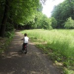 biking on the trails