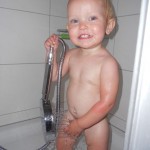 macey in the shower