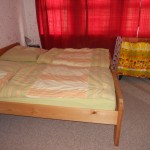 our bedroom & macey's bed