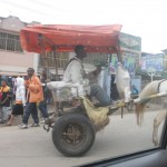 horse drawn buggy on the way to Woubeshets house-they really use these daily