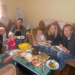 injera with Wanna & his family