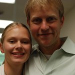 Laura & Pops on the 1st day of school